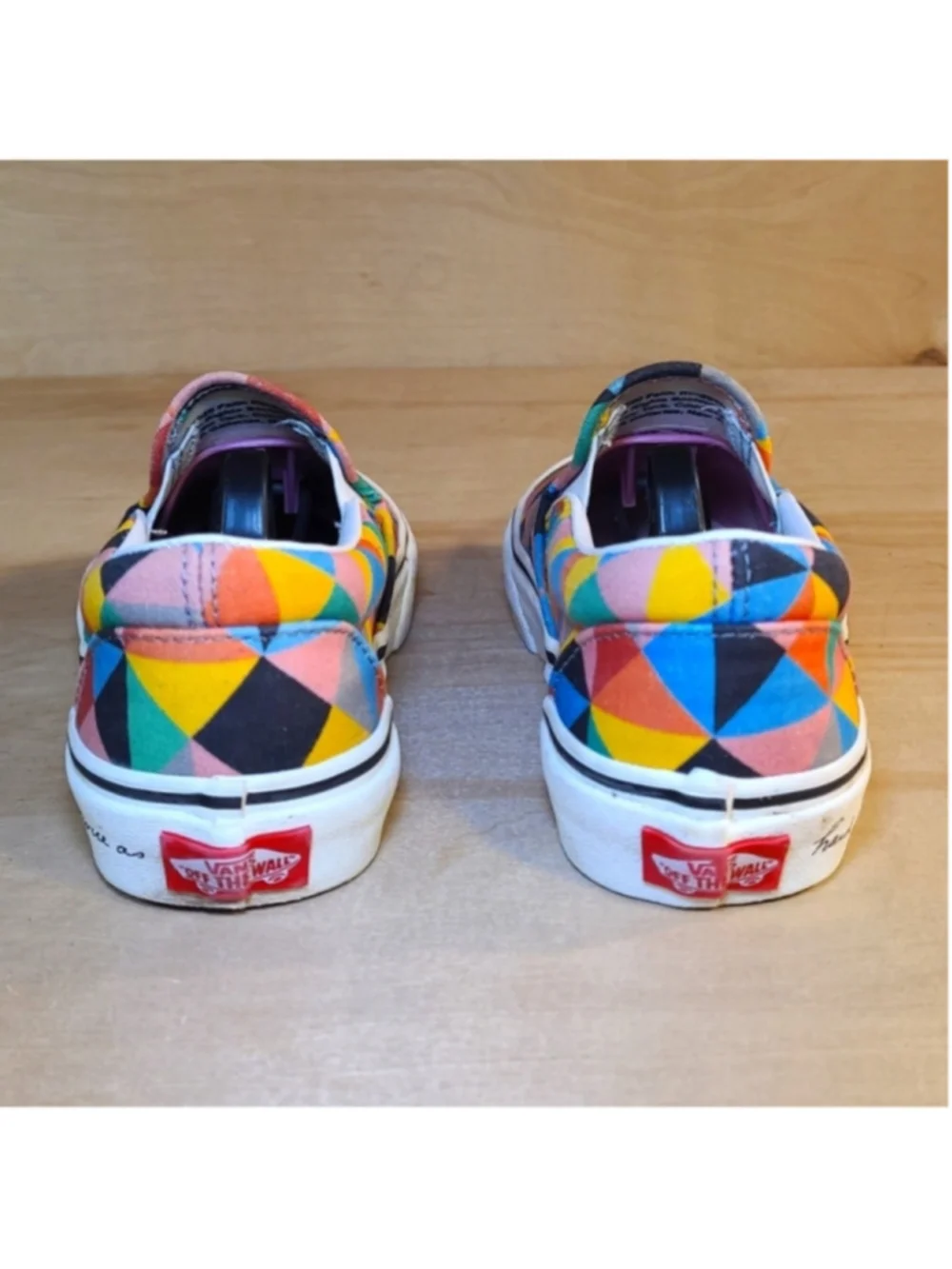Vans X MoMA Classic Slip-On Size 3.5 M 5 W Multicolored Canvas Unisex Sneakers